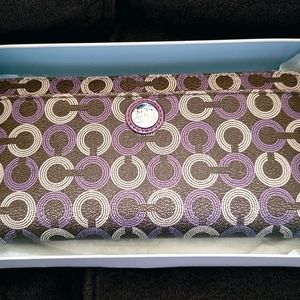 Coach Long zip around wallet